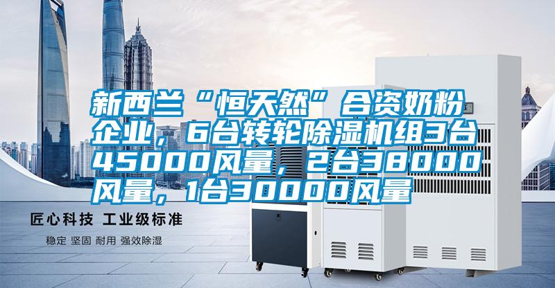 新西蘭“恒天然”合資奶粉企業(yè)，6臺轉(zhuǎn)輪除濕機(jī)組3臺45000風(fēng)量，2臺38000風(fēng)量，1臺30000風(fēng)量