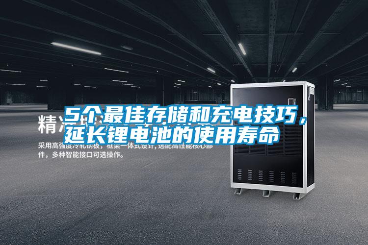 5個最佳存儲和充電技巧，延長鋰電池的使用壽命