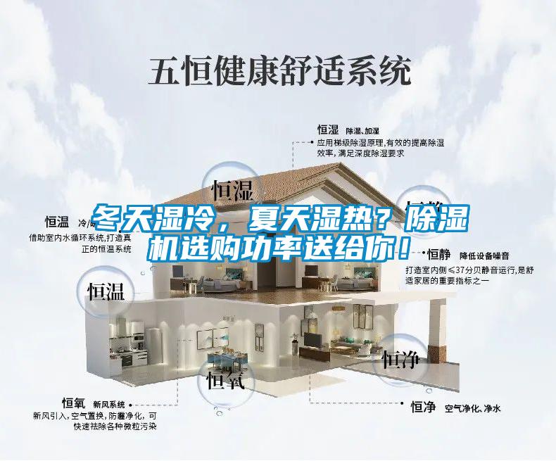 冬天濕冷，夏天濕熱？除濕機選購功率送給你！