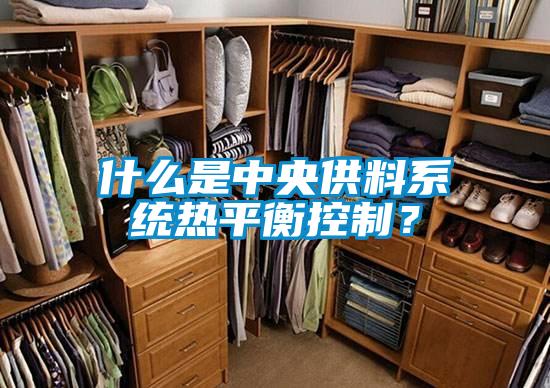 什么是中央供料系統(tǒng)熱平衡控制？