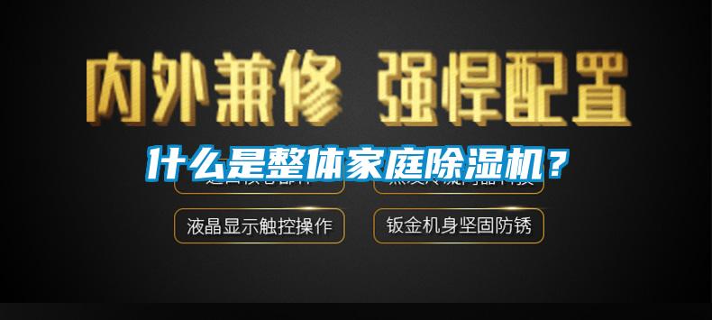 什么是整體家庭除濕機？