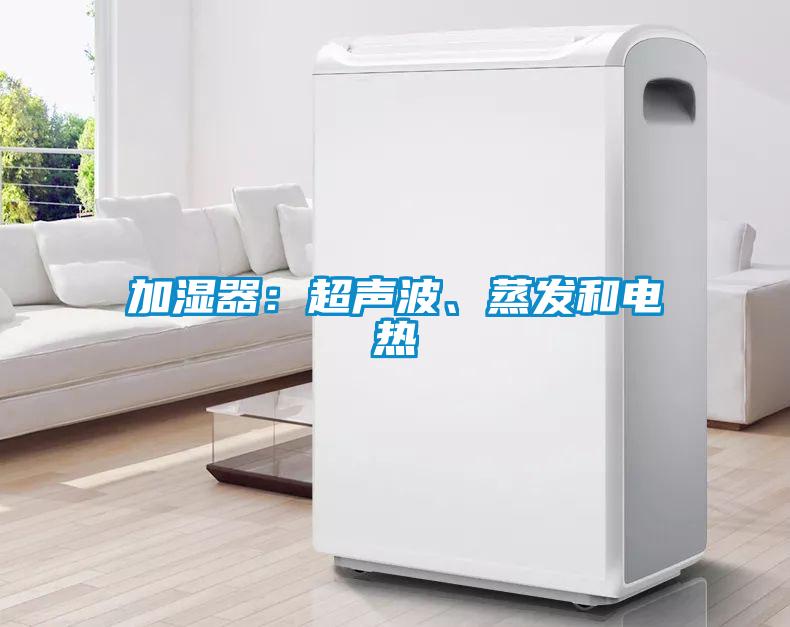 加濕器：超聲波、蒸發(fā)和電熱