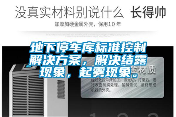 地下停車(chē)庫(kù)標(biāo)準(zhǔn)控制解決方案，解決結(jié)露現(xiàn)象，起霧現(xiàn)象。