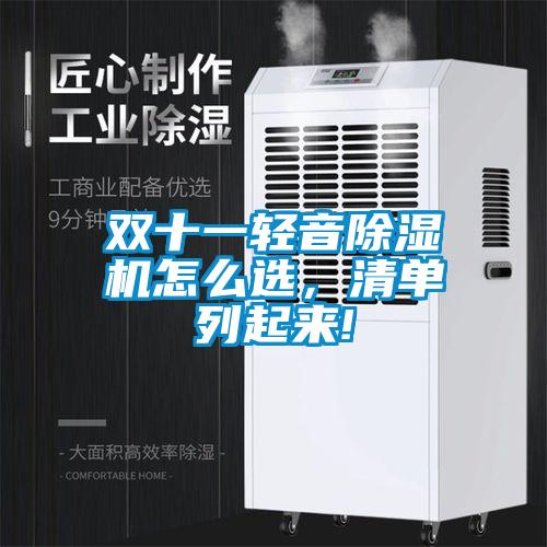 雙十一輕音除濕機怎么選，清單列起來!