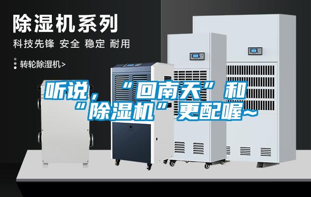聽(tīng)說(shuō)，“回南天”和“除濕機(jī)”更配喔~