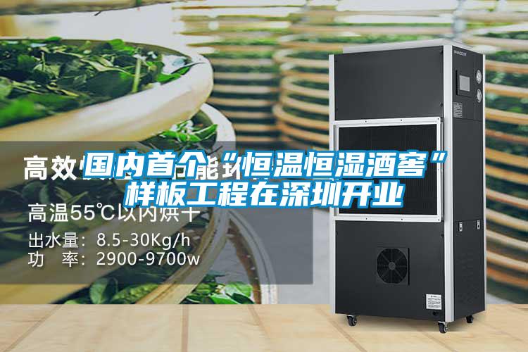國內首個“恒溫恒濕酒窖”樣板工程在深圳開業(yè)