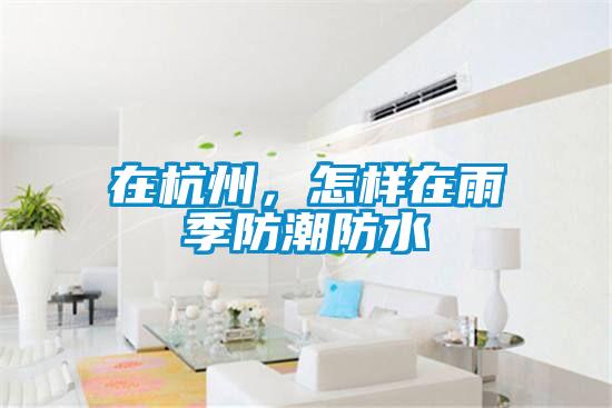 在杭州，怎樣在雨季防潮防水