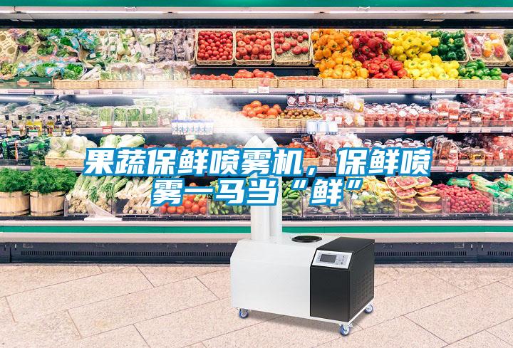 果蔬保鮮噴霧機，保鮮噴霧一馬當“鮮”