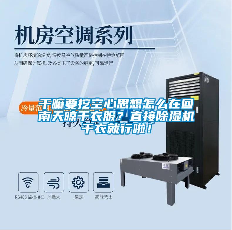 干嘛要挖空心思想怎么在回南天晾干衣服？直接除濕機(jī)干衣就行啦！