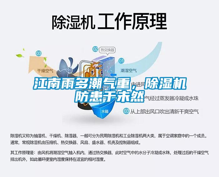 江南雨多潮氣重，除濕機防患于未然