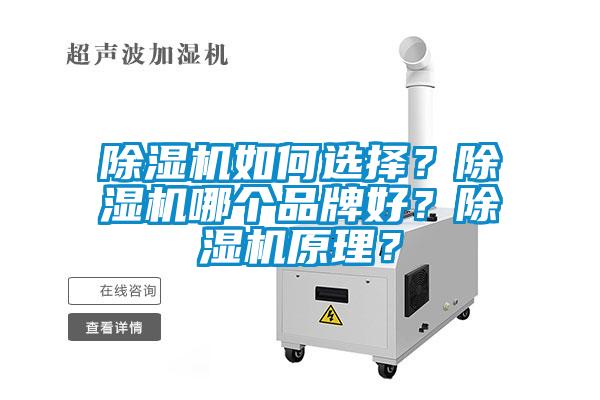 除濕機如何選擇？除濕機哪個品牌好？除濕機原理？