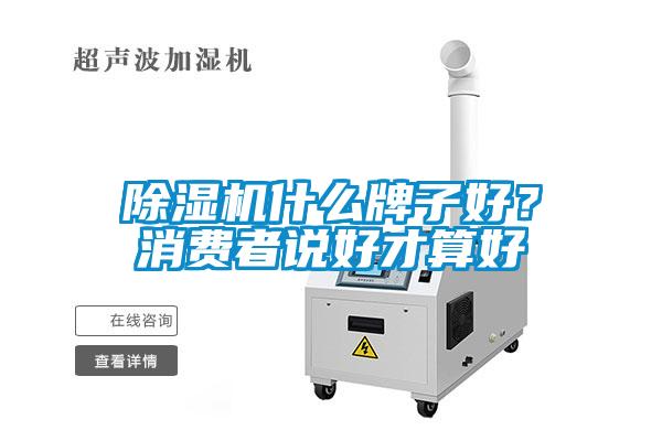 除濕機什么牌子好？消費者說好才算好