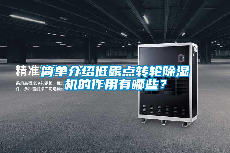 簡(jiǎn)單介紹低露點(diǎn)轉(zhuǎn)輪除濕機(jī)的作用有哪些？