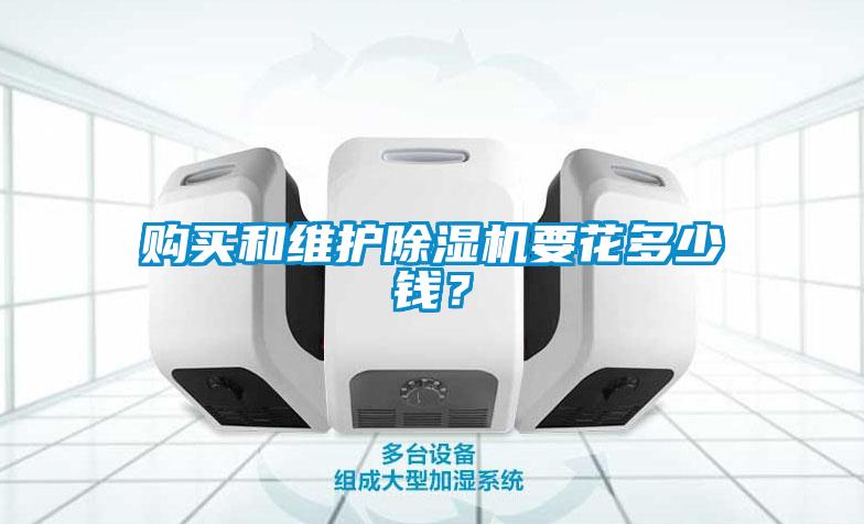 購買和維護除濕機要花多少錢？