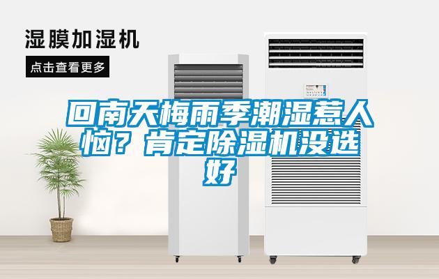 回南天梅雨季潮濕惹人惱？肯定除濕機沒選好