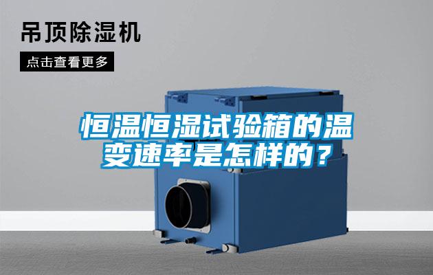 恒溫恒濕試驗(yàn)箱的溫變速率是怎樣的？