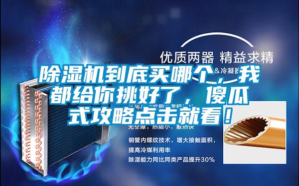 除濕機(jī)到底買(mǎi)哪個(gè)，我都給你挑好了，傻瓜式攻略點(diǎn)擊就看！