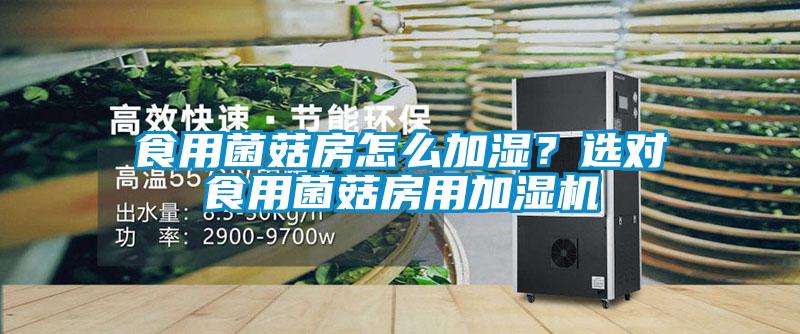 食用菌菇房怎么加濕？選對(duì)食用菌菇房用加濕機(jī)