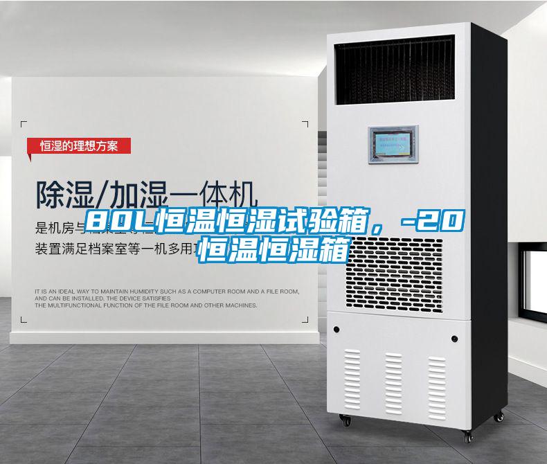 80L恒溫恒濕試驗箱，-20℃恒溫恒濕箱