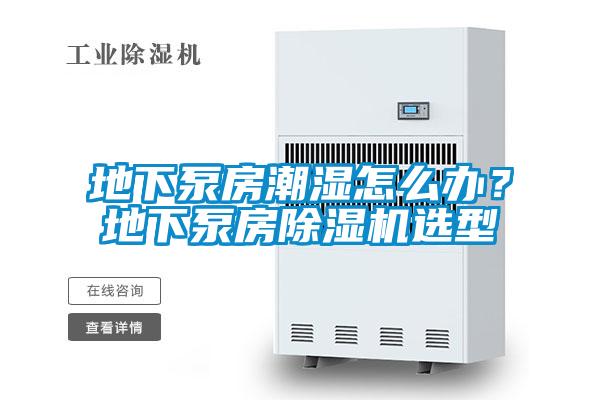 地下泵房潮濕怎么辦？地下泵房除濕機選型