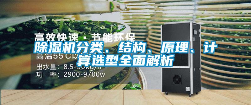 除濕機(jī)分類、結(jié)構(gòu)、原理、計算選型全面解析