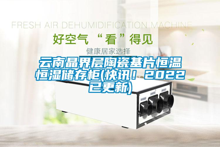 云南晶界層陶瓷基片恒溫恒濕儲存柜(快訊！2022已更新)