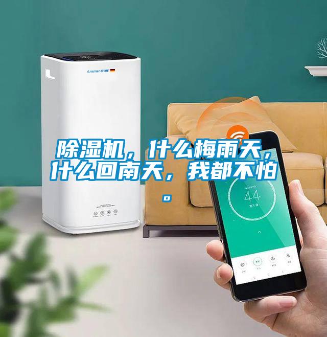 除濕機(jī)，什么梅雨天，什么回南天，我都不怕。