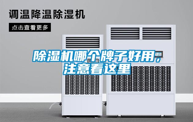 除濕機哪個牌子好用，注意看這里