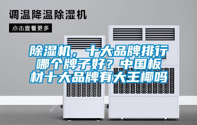 除濕機，十大品牌排行哪個牌子好？中國板材十大品牌有大王椰嗎