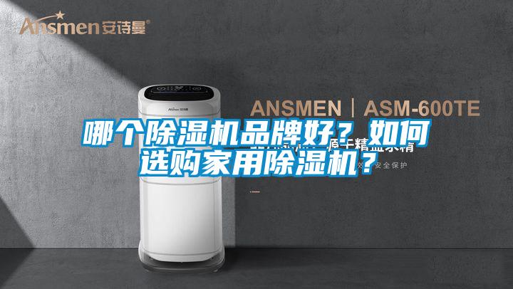 哪個除濕機品牌好？如何選購家用除濕機？