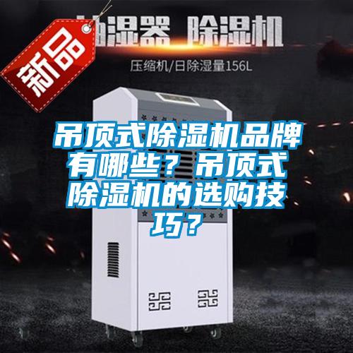 吊頂式除濕機品牌有哪些？吊頂式除濕機的選購技巧？