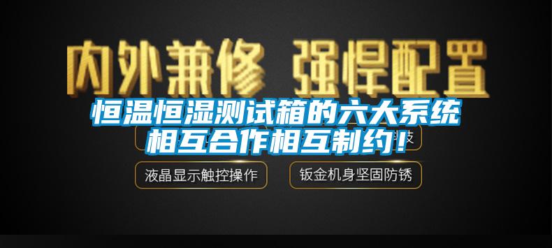 恒溫恒濕測(cè)試箱的六大系統(tǒng)相互合作相互制約！