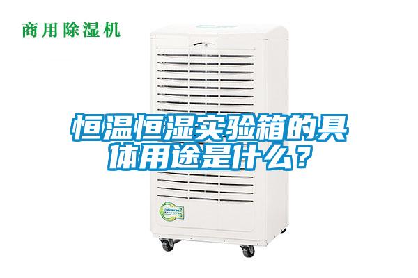 恒溫恒濕實(shí)驗(yàn)箱的具體用途是什么？