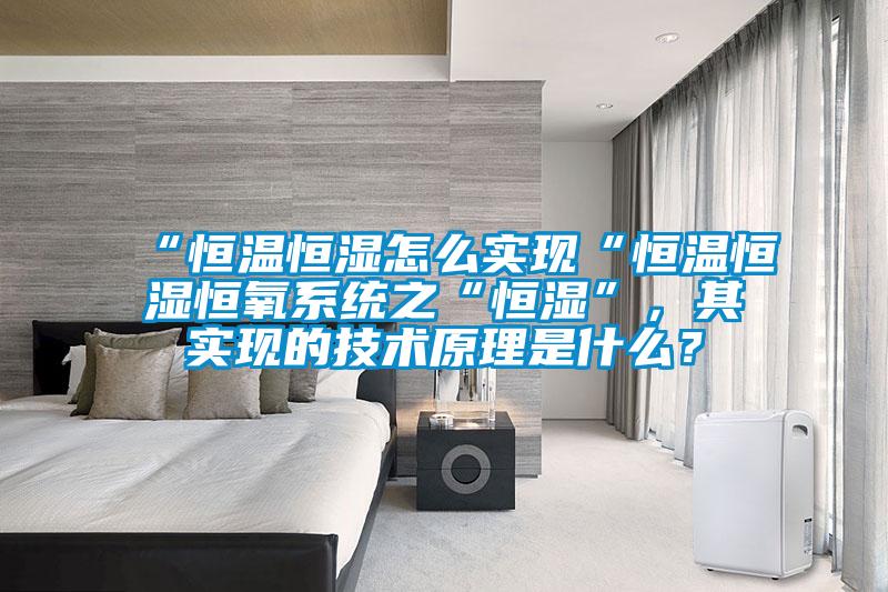 “恒溫恒濕怎么實(shí)現(xiàn)“恒溫恒濕恒氧系統(tǒng)之“恒濕”，其實(shí)現(xiàn)的技術(shù)原理是什么？