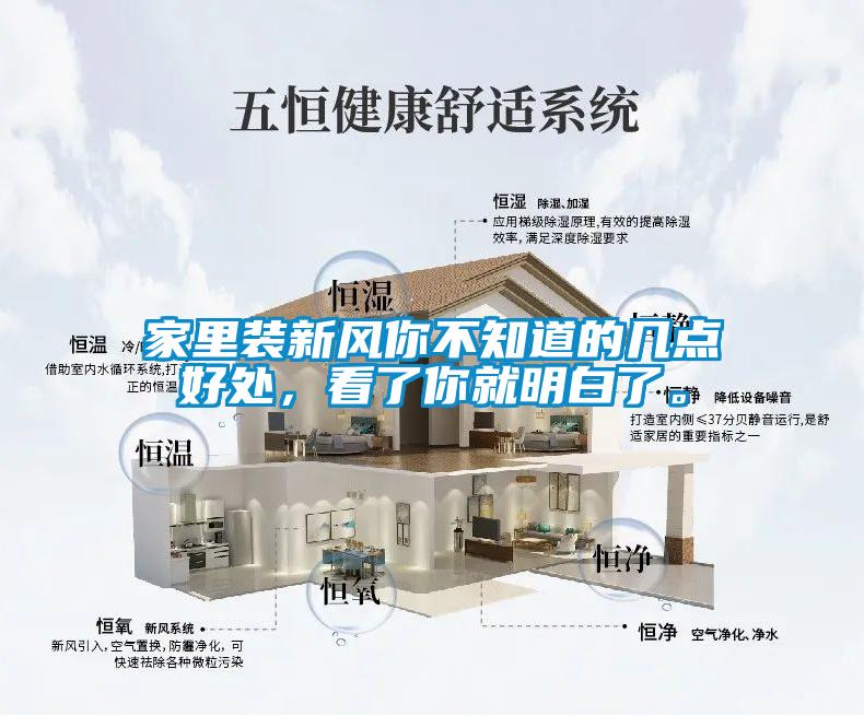 家里裝新風(fēng)你不知道的幾點(diǎn)好處，看了你就明白了。