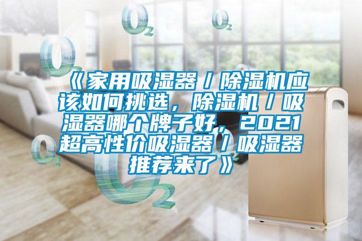《家用吸濕器／除濕機應(yīng)該如何挑選，除濕機／吸濕器哪個牌子好，2021超高性價吸濕器／吸濕器推薦來了》