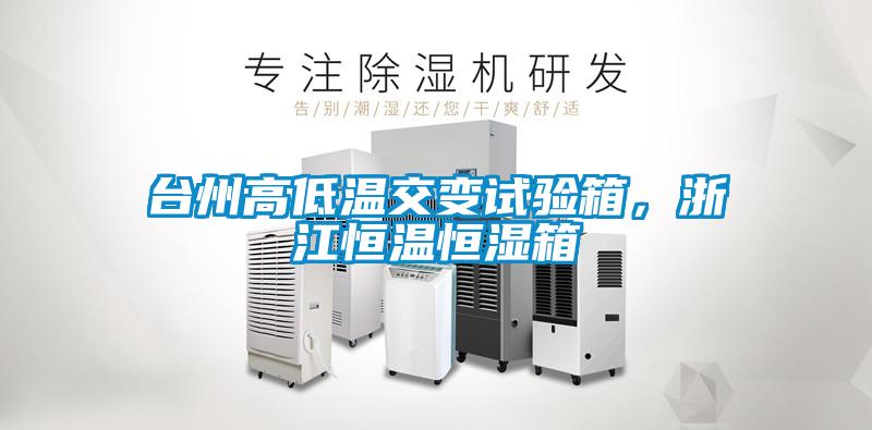臺州高低溫交變試驗箱，浙江恒溫恒濕箱