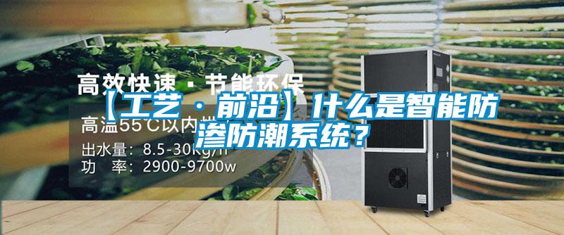 【工藝·前沿】什么是智能防滲防潮系統(tǒng)？