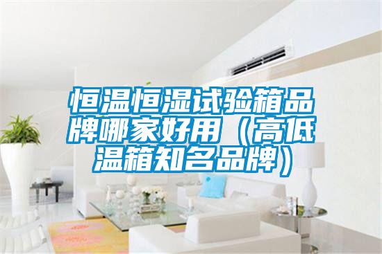 恒溫恒濕試驗箱品牌哪家好用(高低溫箱知名品牌)