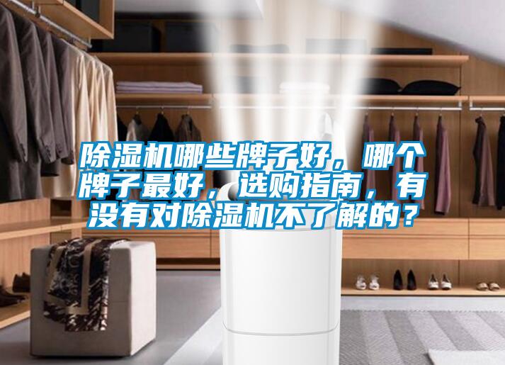 除濕機哪些牌子好，哪個牌子最好，選購指南，有沒有對除濕機不了解的？