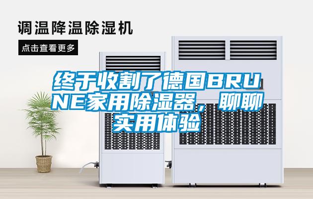 終于收割了德國BRUNE家用除濕器，聊聊實(shí)用體驗(yàn)