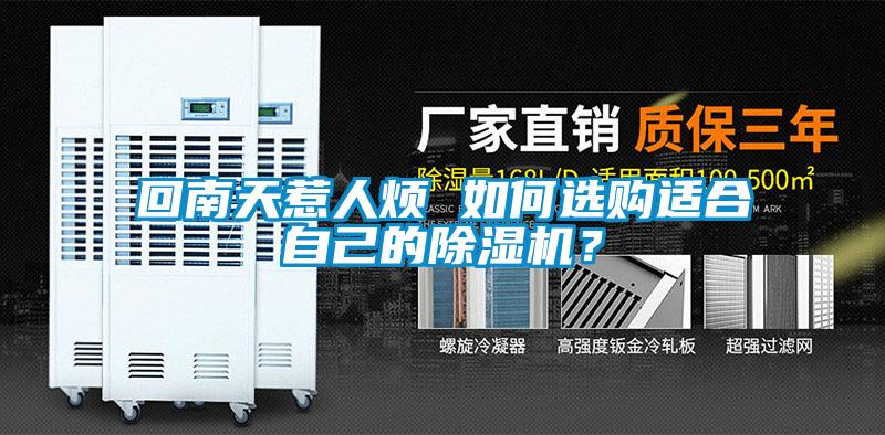 回南天惹人煩 如何選購(gòu)適合自己的除濕機(jī)？