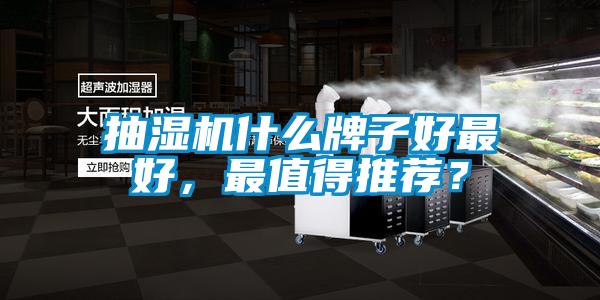 抽濕機(jī)什么牌子好最好，最值得推薦？