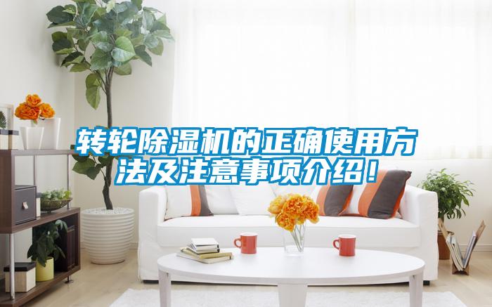 轉(zhuǎn)輪除濕機(jī)的正確使用方法及注意事項(xiàng)介紹！