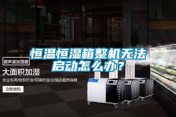 恒溫恒濕箱整機(jī)無法啟動(dòng)怎么辦？