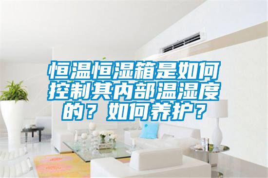 恒溫恒濕箱是如何控制其內(nèi)部溫濕度的？如何養(yǎng)護？