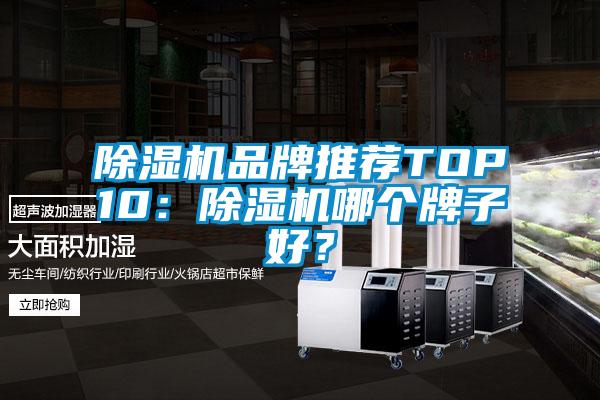 除濕機品牌推薦TOP10：除濕機哪個牌子好？