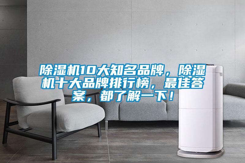 除濕機(jī)10大知名品牌，除濕機(jī)十大品牌排行榜，最佳答案，都了解一下！