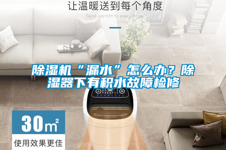 除濕機“漏水”怎么辦？除濕器下有積水故障檢修