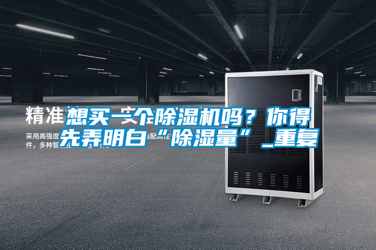 想買一個(gè)除濕機(jī)嗎？你得先弄明白“除濕量”_重復(fù)